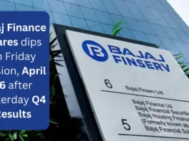 Bajaj Finance Shares dips on Friday session, April 26 after yesterday Q4 Results